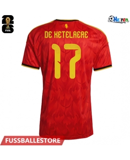 Günstige Belgien Charles De Ketelaere #17 Heimtrikot WM 2026 Kurzarm